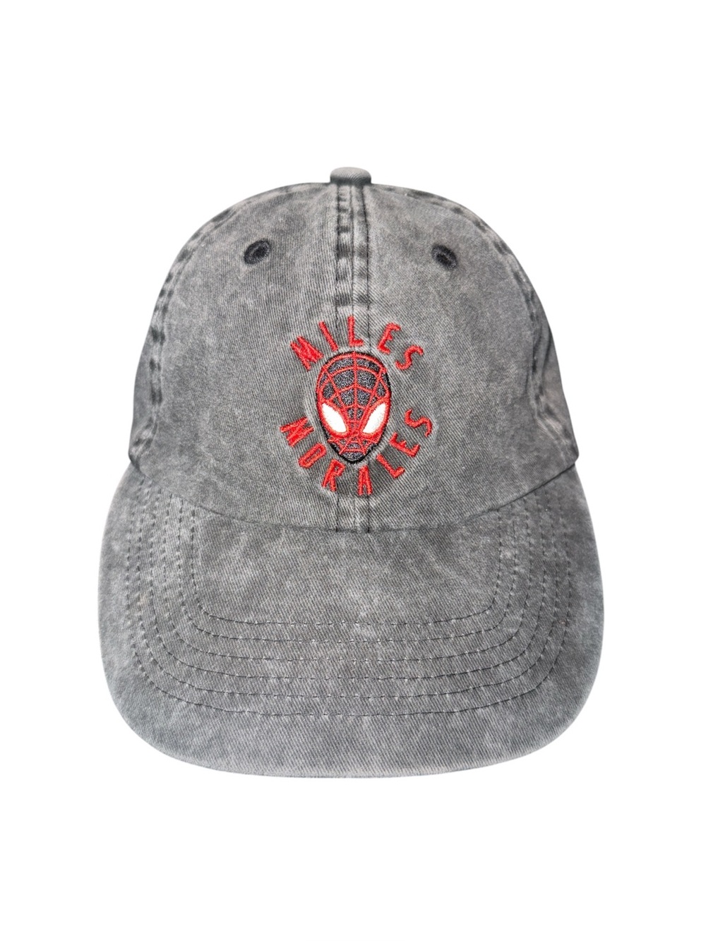 Spider-Man Miles Morales Marvel Gray Vintage-Style Cap Youth One size Adjustable